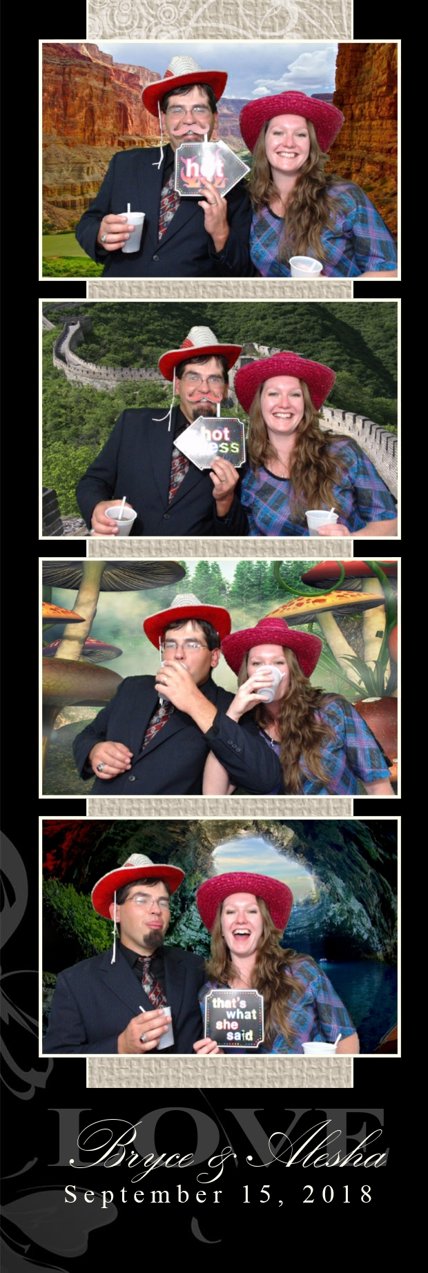 Alesha and Bryce's Wedding | View more photos from the event at gallery.photoboothbillings.com/u/PhotoBoothBillings/Alesha-and-Bryces-Wedding